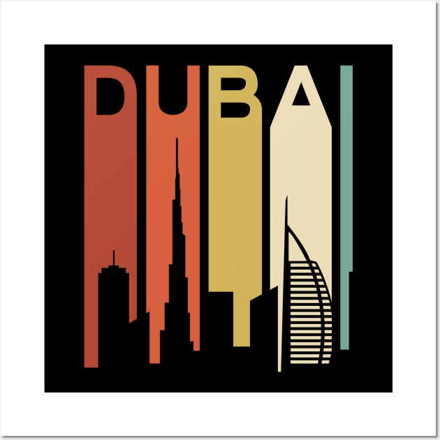 Dubai City Building Skyline Architecture Downtown Hotel United Arab Emirates Desert Gift Men Women Wall Art by Shirtsurf